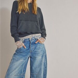 Free People Blue Boyfriend Jeans